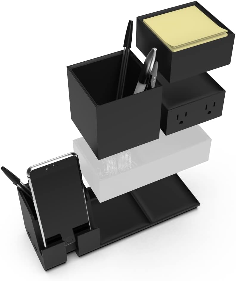 BOSTITCH Konnect Stackable Desk Organizer and Power Station