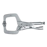 IRWIN VISE-GRIP Original Locking C-Clamp with Swivel Pads, 11", 20 11" Regular C-Clamp