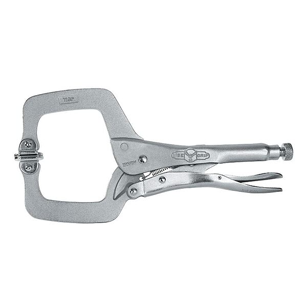 IRWIN VISE-GRIP Original Locking C-Clamp with Swivel Pads, 11", 20 11" Regular C-Clamp