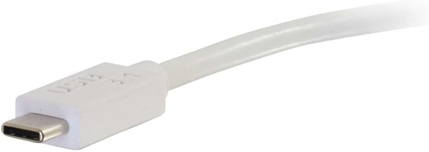 C2G/Cables To Go 29472 USB 3.1 USB-C to VGA Video Adapter - White (TAA Compliant)