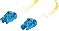C2G Legrand Fiber Optic Ethernet Cable, Yellow 9/125 LC-LC Duplex Single Mode Fiber Patch Cable, 1 Meter (3.3 Foot) PVC Coated Fiber Optic Ethernet, 1 Count, C2G 29191