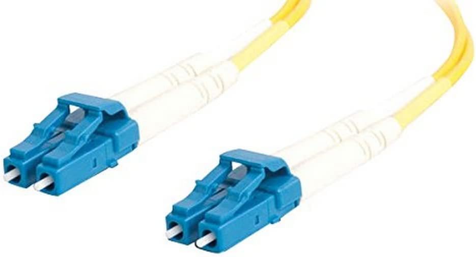 C2G Legrand Fiber Optic Ethernet Cable, Yellow 9/125 LC-LC Duplex Single Mode Fiber Patch Cable