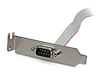 StarTech.com 1 Port 16-Inch DB9 Serial Port Bracket to 10 Pin Header - Low Profile (PLATE9M16LP) (Pack of 2) 1 Count (Pack