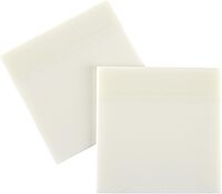 Office Depot® Brand Translucent Sticky Notes, With Storage Tray, 3" x 3", Clear, 50 Notes Per Pad, Pack Of 12 Pads
