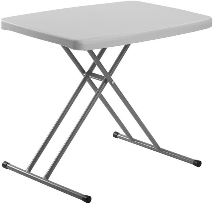 PT Series 20x30 Metal Personal Folding Table in Speckled Gray