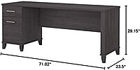 Bush Furniture Somerset 72W Office Desk with Drawers
