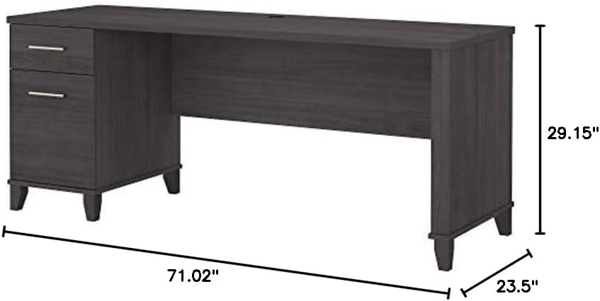 Bush Furniture Somerset 72W Office Desk with Drawers