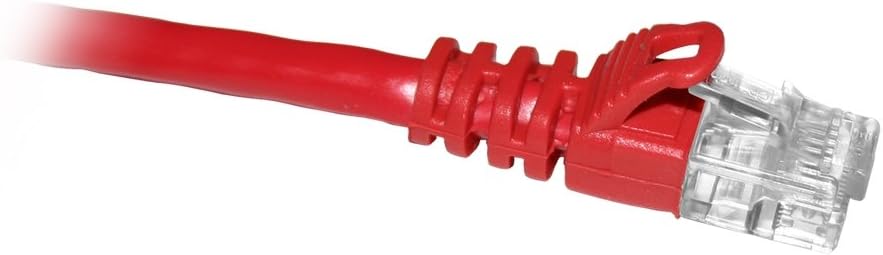 ENET CAT6 RED 6 INCH PATCH CABLE WITH SNAGLESS MOLDED BOOT (UTP) HIGH-QUALITY NE