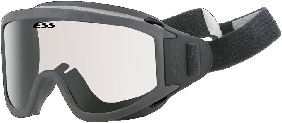 ESS Innerzone 3 Safety Ballistic Structural Fire Goggles Black/Clear 740-0273
