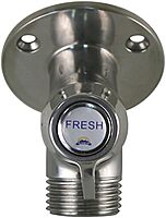Scandvik Ceramic Angled Washdown Valve - SS Spigot