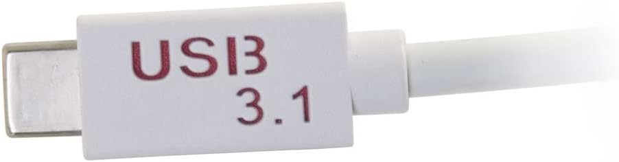 C2G/Cables To Go 29472 USB 3.1 USB-C to VGA Video Adapter - White (TAA Compliant)