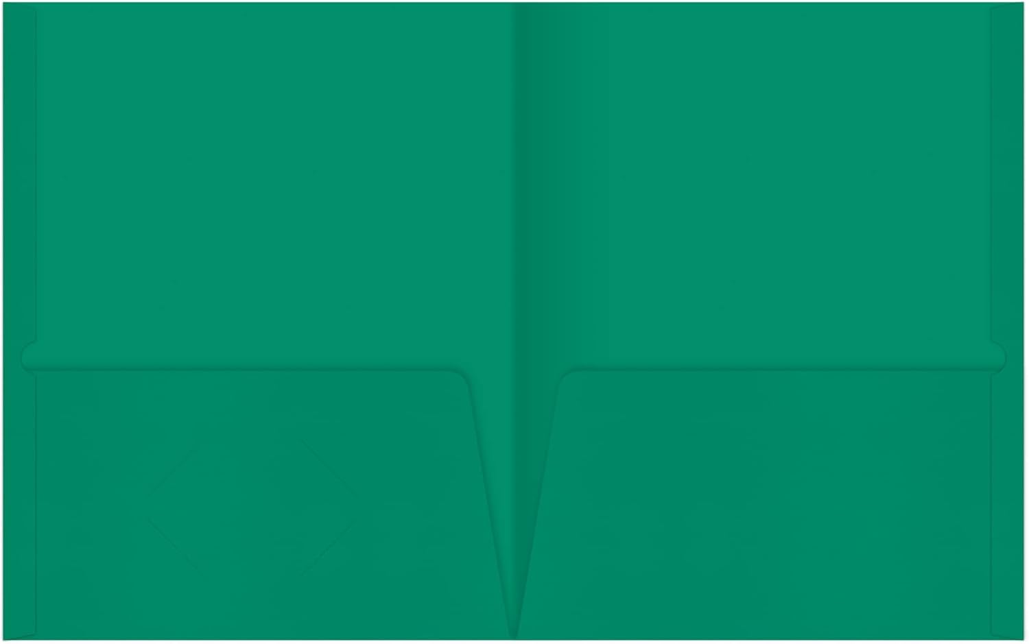 Office Depot® Brand 2-Pocket Folders Without Fasteners, Green, Pack of 25