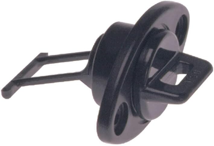 Beckson 1" Drain Plug Screw Type w/Gasket - Black