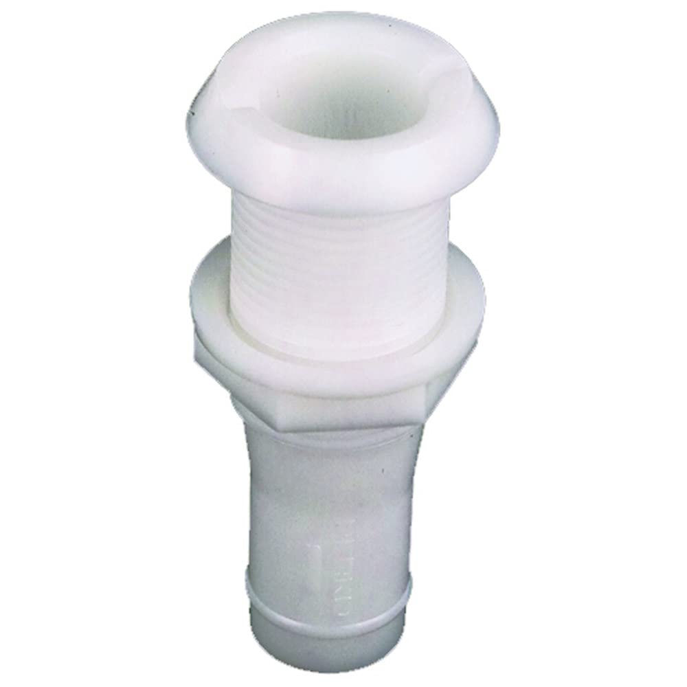 Perko Thru Hull Connections for Use with Hose - 0301DP5, White, 3/4-Inch