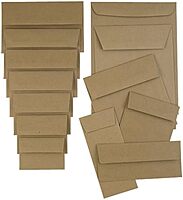 JAM PAPER Blank Foldover Cards - Brown Kraft 60lb - 25/Pack