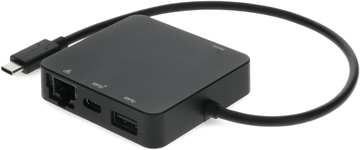ADDON 8IN USB-C MALE TO USB 3.1 (C), HDMI 4K, USB 3.1 GEN 2 (A), AND RJ-45 FEMAL