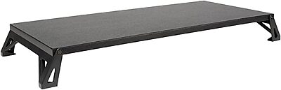 Allsop Lo Riser Monitor Stand, for 32" Monitors, 24" X 11" X 2" to 3", Black, Supports 30 Lb