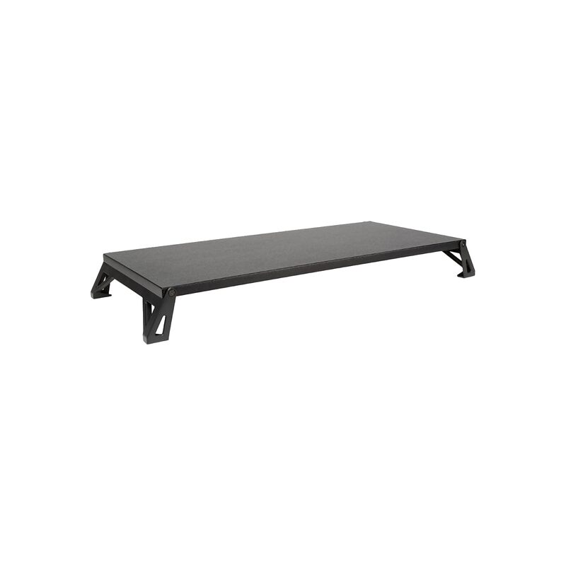 Allsop Lo Riser Monitor Stand, for 32" Monitors, 24" X 11" X 2" to 3", Black, Supports 30 Lb