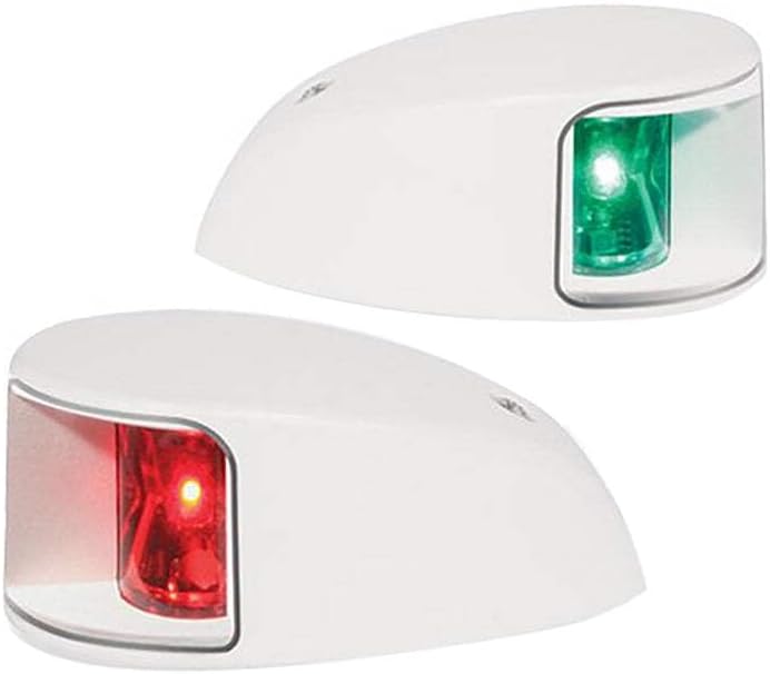 Hella Marine NaviLED Deck Mount Port & Starboard Pair - 2nm - Clear Lens/White Housing