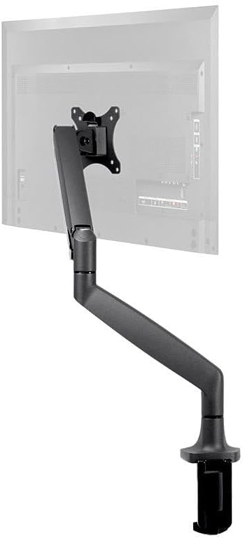 Monoprice Single Monitor Adjustable Gas Spring Desk Mount - Black, Supports Up to 34 inch Monitors, 19.8 LBS Display Weight