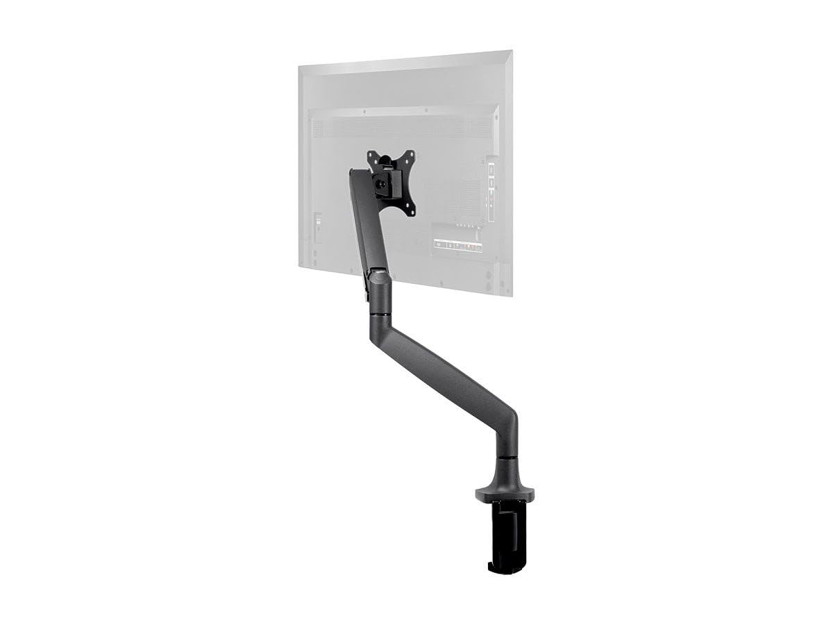 Monoprice Single Monitor Adjustable Gas Spring Desk Mount - Black, Supports Up to 34 inch Monitors, 19.8 LBS Display Weight