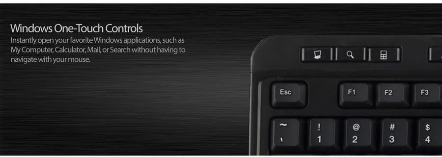 Adesso AKB-132HB Multimedia Desktop Keyboard With 3-Port USB Hub