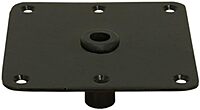 Springfield Marine Kingpin 7" x 7" Mild Steel Deck Base - Black - 3620011