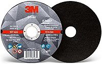 3M 87465 Silver Cut-off Wheel, 4-1/2" x 0.45" x 7/8" T1, Ceramic Grain, 36 Grit, Lot of 50