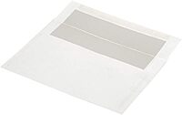 JAM PAPER A9 Foil Lined Invitation Envelopes - 5 3/4 x 8 3/4 - White with Ivory Foil - 25/Pack