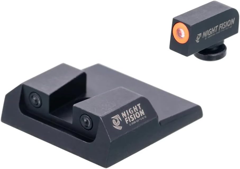 Night Fision Tritium Night Sight Set for Taurus G2C/G2/G3/TX22 - Perfect Dot Front Sight with Fluorescent Ring