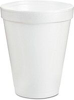 DART Container DCC8J8CT 8 oz Insulated Foam Drinking Cups, White - 1000 Count