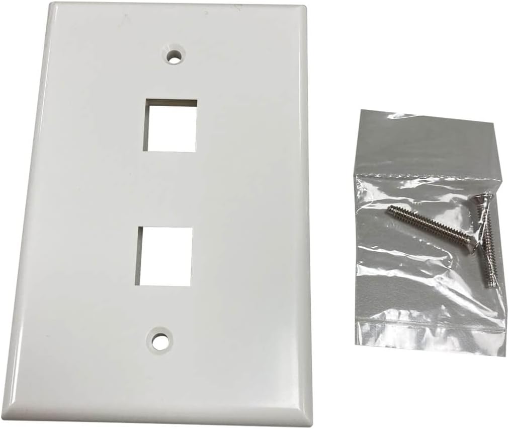Tripp Lite Safe-IT Single-Gang Keystone Wall Plate, Ivory