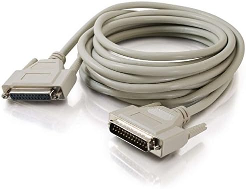 C2G/ Cables To Go C2G 02658 DB25 M/F Serial RS232 Extension Cable, Beige (15 Feet, 4.57 Meters)