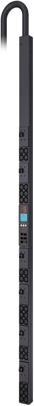 APC Rack Mount PDU, Metered 200V-240V/60A 3-Phase, 30 C13, 0U Vertical (AP8867)