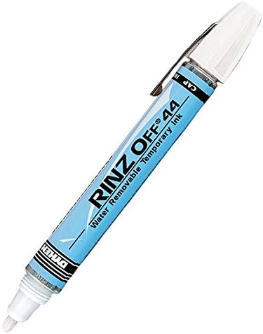 Dykem Rinz-Off 47095 White Medium Marking Pen - 44709 [PRICE is per EACH]