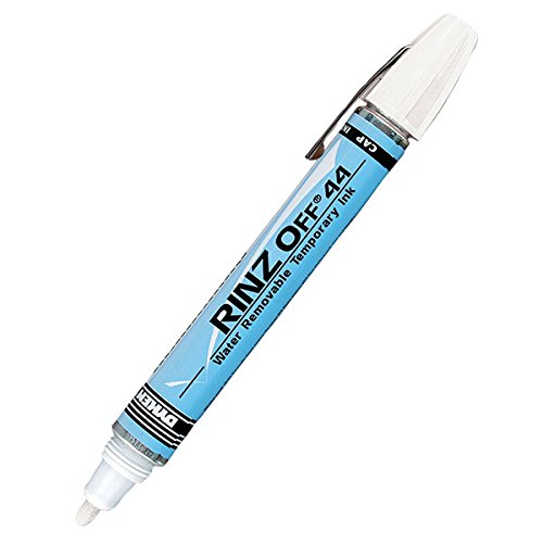 Dykem Rinz-Off 47095 White Medium Marking Pen - 44709 [PRICE is per EACH]