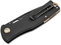 Boker Plus Fieldfolder - 3.35" Stonewashed D2 Blade, Linerlock with Black G10 Scales Designed by Jesper Voxnaes - 01BO375