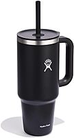 Hydro Flask Travel Tumbler with Handle, Lid and Straw - Insulated Stainless Steel