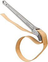RIDGID 31365 #5 Aluminum Pipe Strap Wrench, 5-inch Capacity Adjustable Strap Wrench, Small