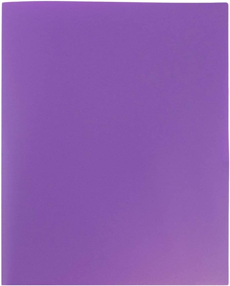 JAM Paper Plastic 2-Pocket POP Folders