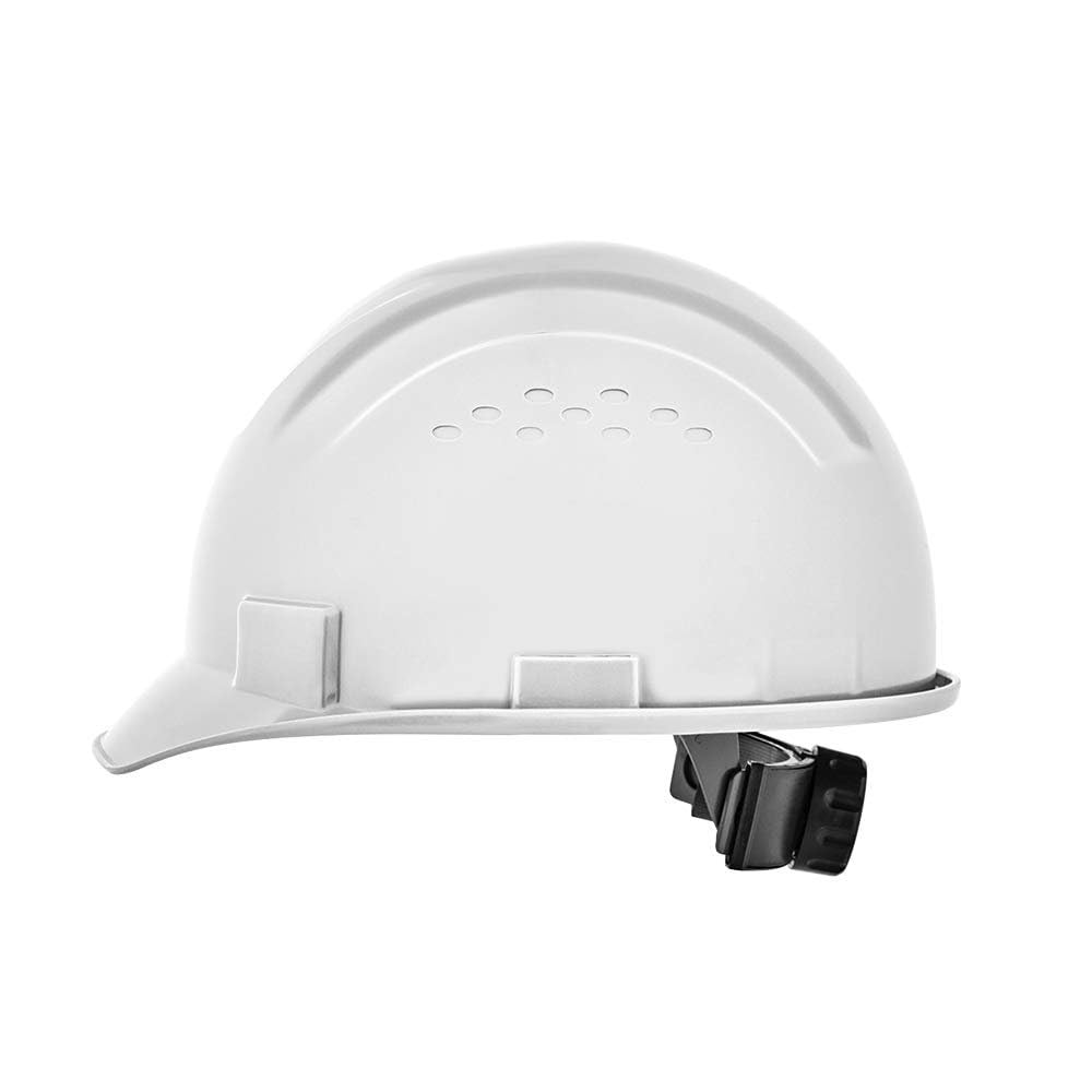 Jackson Safety Advantage Front Brim Hard Hat, Non-Vented, 4-pt. Ratchet Suspension, White, 20200