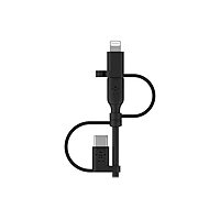 Belkin 3-in-1 Universal USB-A Cable - USB-C Cable, Lightning Cable, Micro-USB Charging Cable