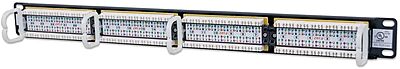 INTELLINET Cat6 UTP Patch Panel - Installer Grade Gold Contacts - Black