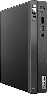 Lenovo ThinkCentre neo 50q Gen 4 12LN000CUS Desktop Computer - Intel Core i5 13th Gen i5-13420H Octa-core (8 Core) - 8 GB RAM DDR4 SDRAM - 256 GB M.2 PCI Express NVMe 4.0 x4 SSD - Tiny - Black