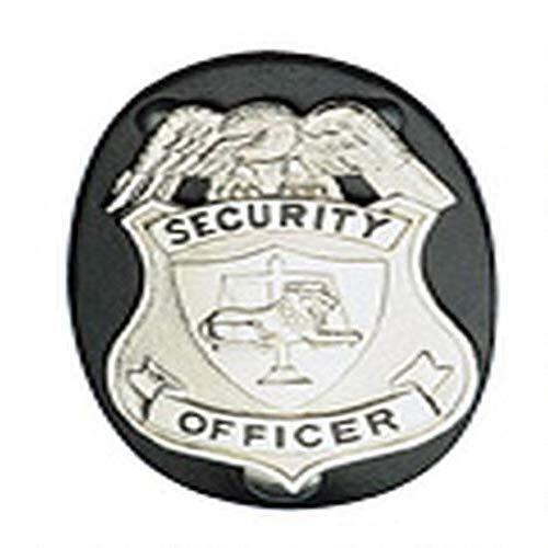 Boston Leather 5840 Oval Clip-On Badge Holder for Shield Shaped Badges