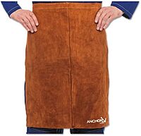 BEST WELDS 902-250 - Split Leg Waist Aprons, 18" x 24" Side Split Cowhide, Lava Brown
