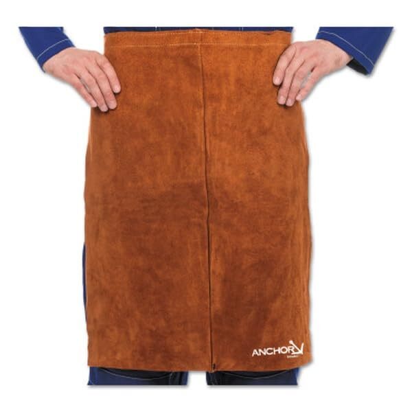 BEST WELDS 902-250 - Split Leg Waist Aprons, 18" x 24" Side Split Cowhide, Lava Brown