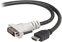 Belkin - Adapter cable - single link - DVI-D male to HDMI male - 10 ft