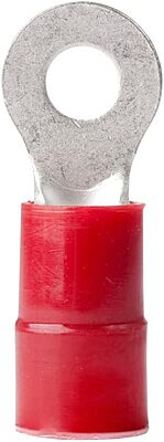 ANCOR MARINE GRADE 210233 Electrical Nylon Insulated Double Crip Funnel Entry Ring Terminals with Insulation Grip (8-Gauge