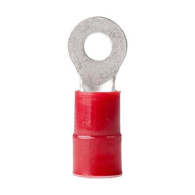 ANCOR MARINE GRADE 210233 Electrical Nylon Insulated Double Crip Funnel Entry Ring Terminals with Insulation Grip (8-Gauge
